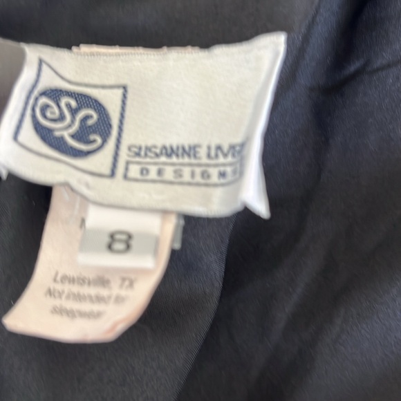 Susanne Lively Designs Velvet Tulle Sequin LongDress - Girls Size 8 - Picture 4 of 6